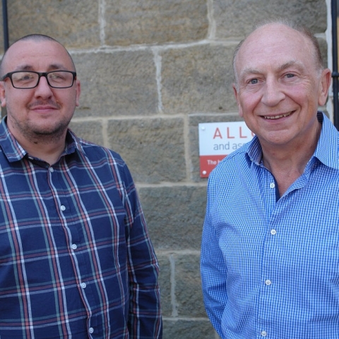 Breakout Media founder and director Mike Lewis, Allotts founder Philip Allott