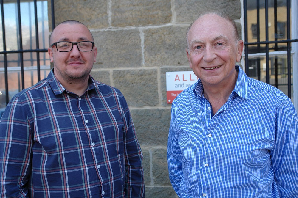 Breakout Media founder and director Mike Lewis, Allotts founder Philip Allott