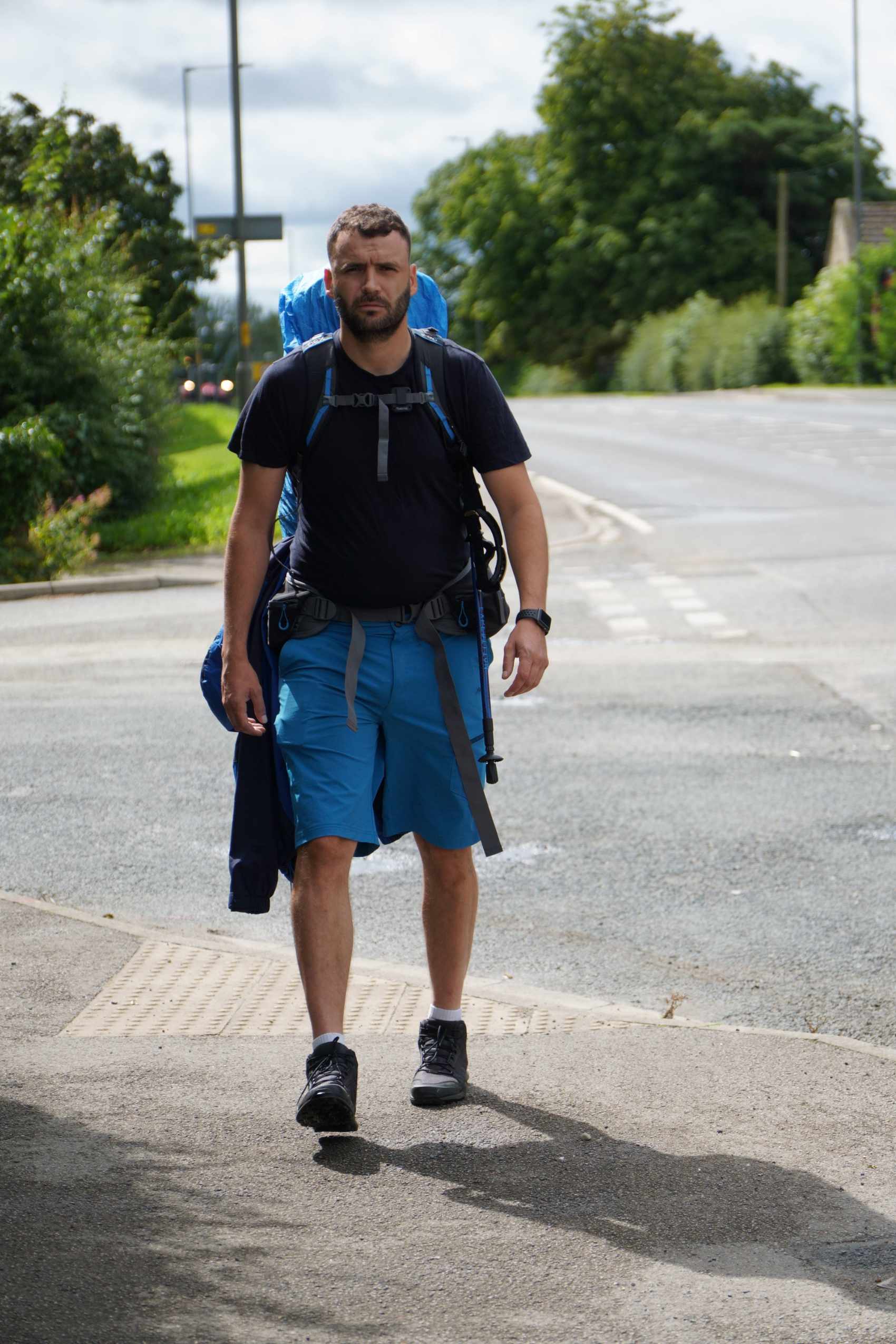 Gavin Jones, aged 33, is walking 300 miles from Swansea