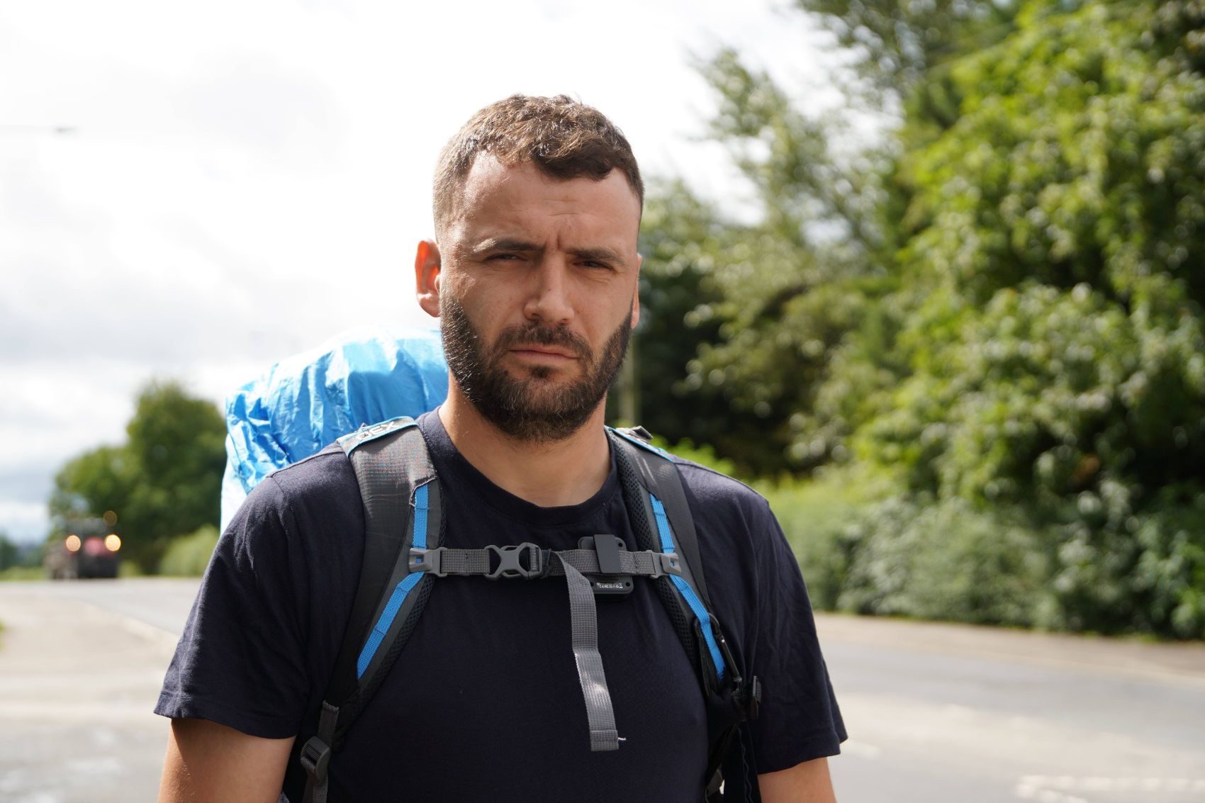 Gavin Jones, aged 33, is walking 300 miles from Swansea