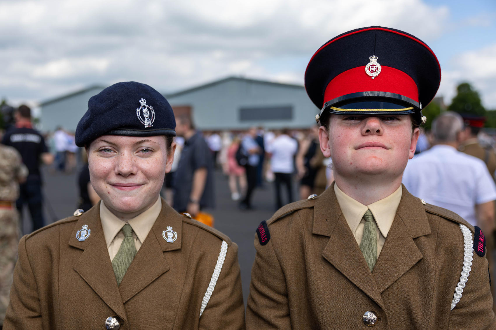 Kate and Laura Hanna have taken the first step on their military careers