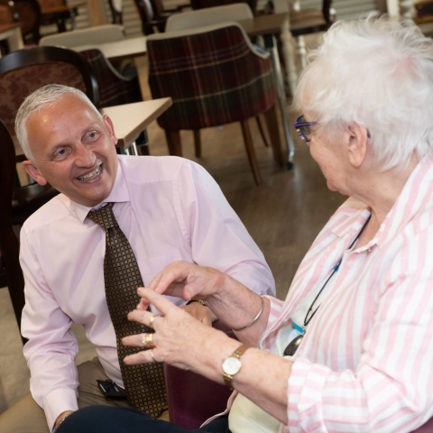 North Yorkshire Council’s executive member for health and adult services, Cllr Michael Harrison, pictured during a visit to the Bransdale View Extra Care development in Helmsley