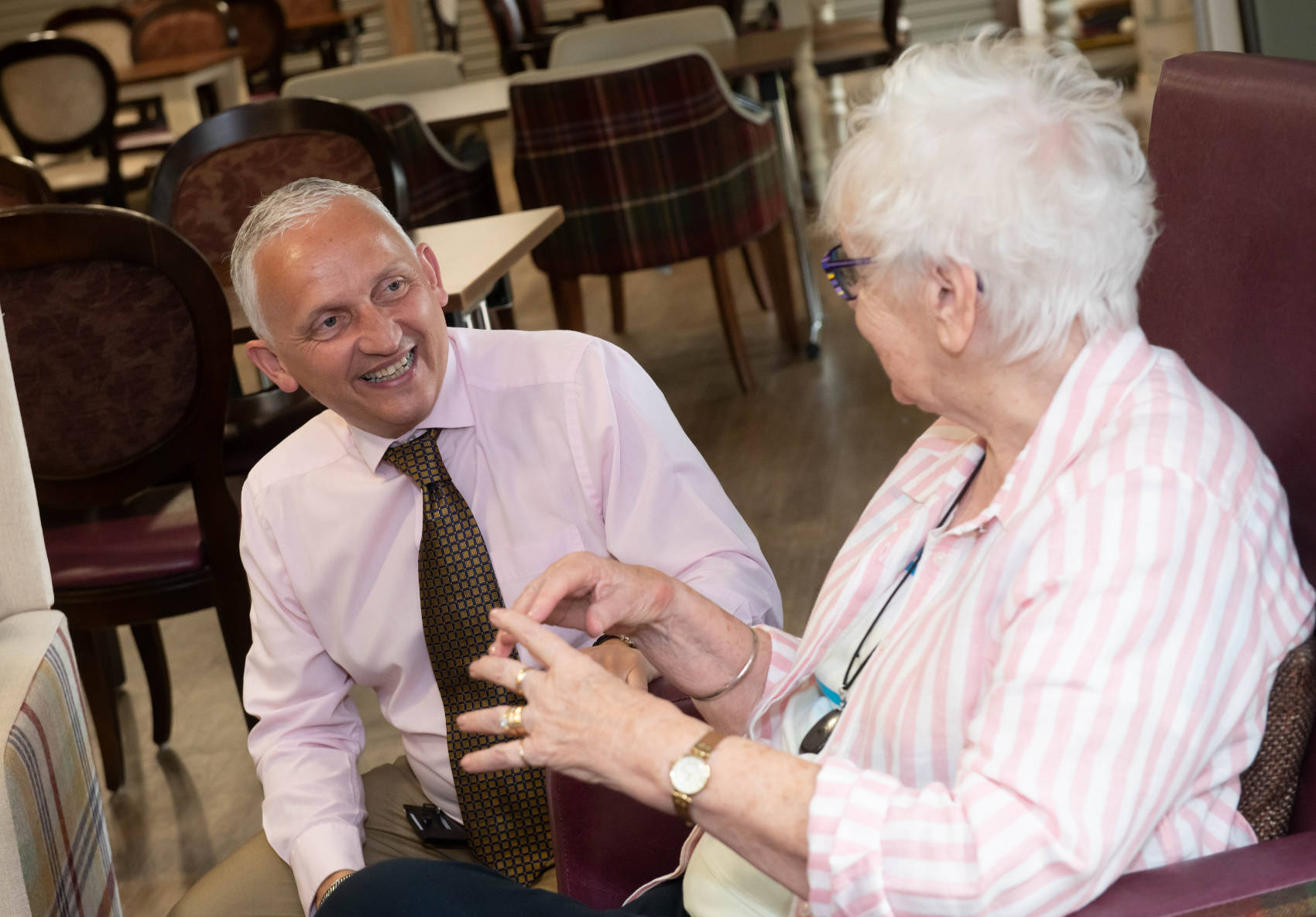 North Yorkshire Council’s executive member for health and adult services, Cllr Michael Harrison, pictured during a visit to the Bransdale View Extra Care development in Helmsley