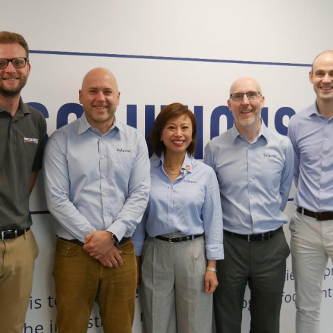 Belzona Polymerics Ltd. Board of Directors: (from left to right) Philip Robinson, Neil Robinson, Charli Walton, Jevon Pugh and Jeremie Maillard