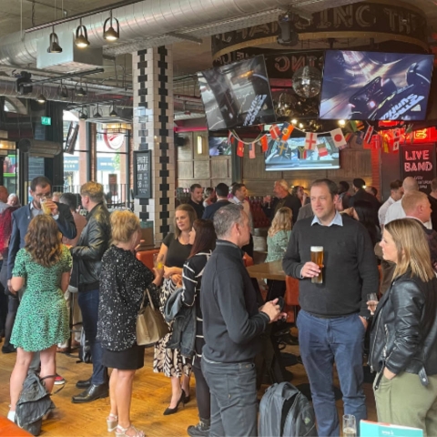recent drinks evenings at the Box and Algelica in Leeds