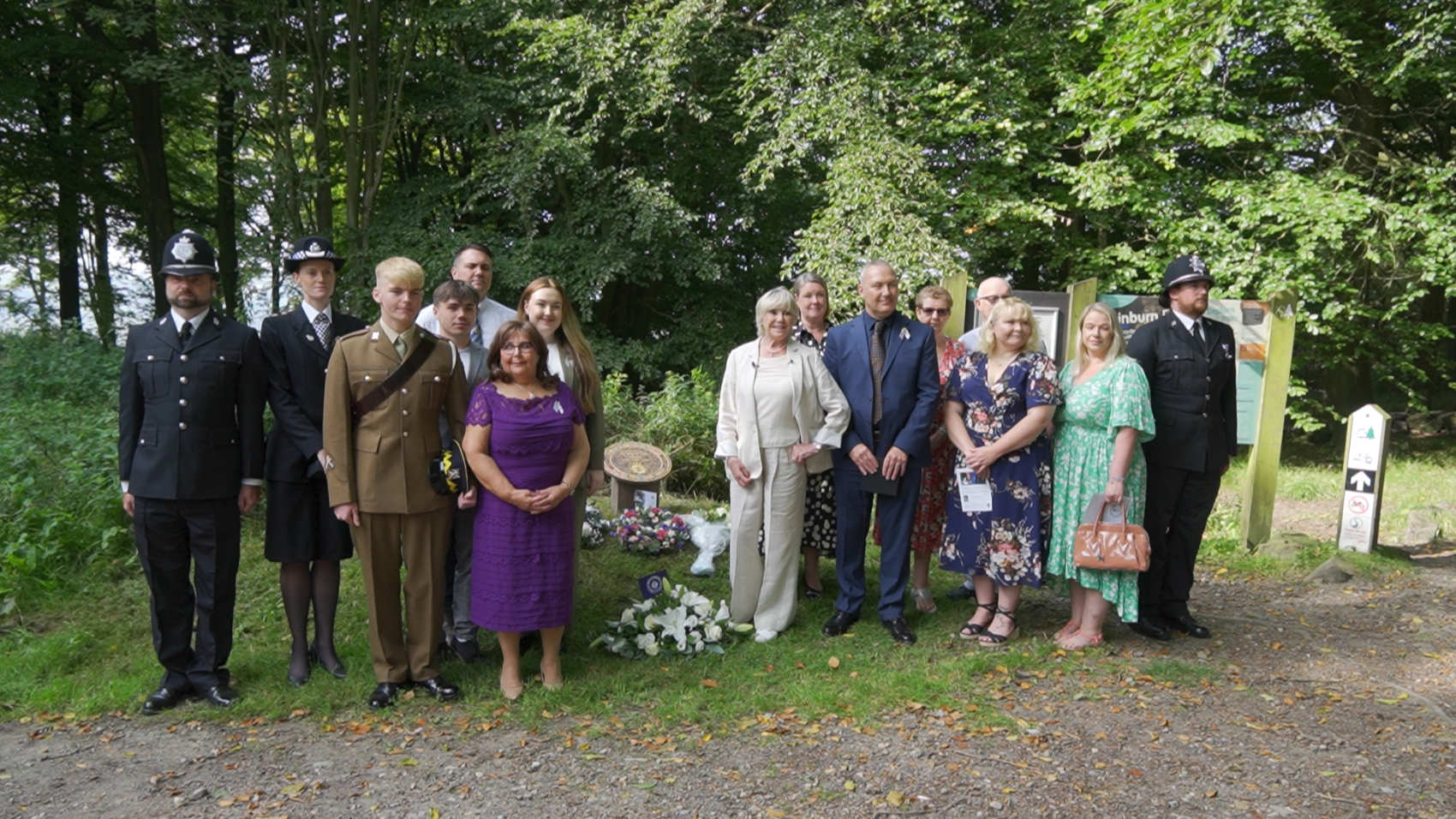 Memorial for PC Haigh who was fatally wounded on duty 