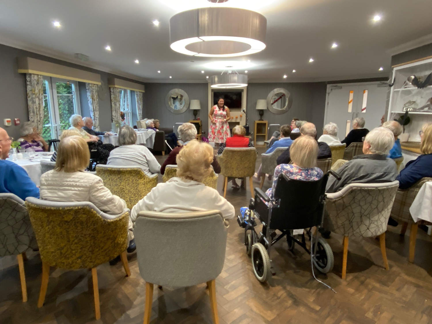 Manor Care Home in Boroughbridge enjoy a morning of live music