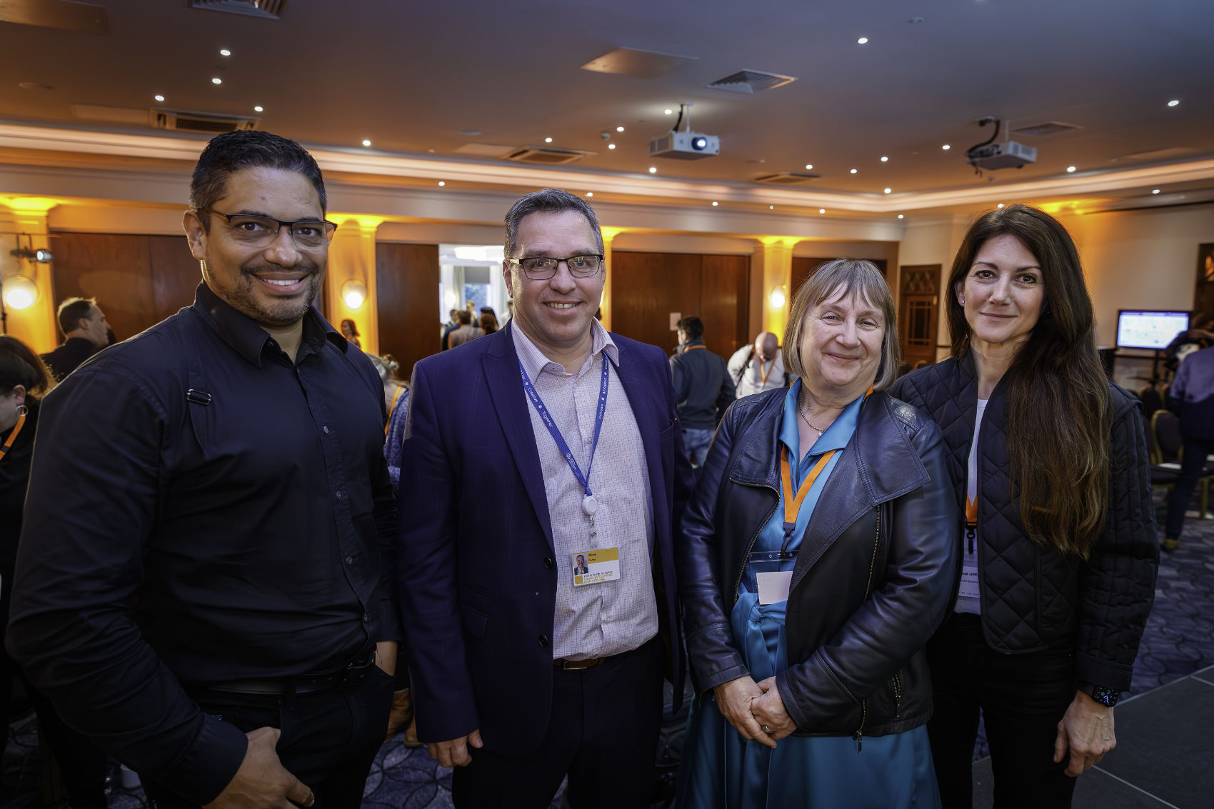 L-R Piers Linney, former BBC Dragon; James Farrar, Interim Director of Transition for the proposed York and North Yorkshire Combined Authority; Helen Simpson OBE, Chair of York & North Yorkshire Local Enterprise Partnership and Lou Cordwell OBE, Chair of Greater Manchester Business Board