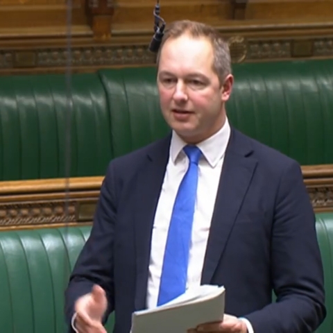 Liberal Democrat MP Richard Foord as he called for the hospital to be given the £20 million it needs to make the important repairs to keep patients safe