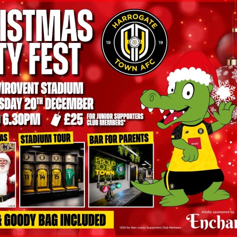 Harrogate Town to Host ‘Christmas Footy Fest’