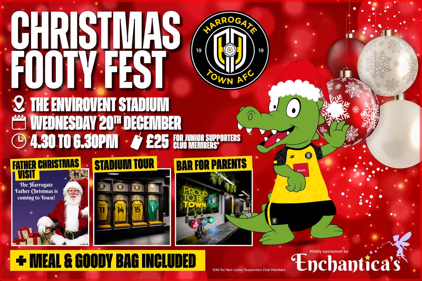 Harrogate Town to Host ‘Christmas Footy Fest’