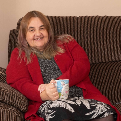 Julie Brown, from Filey, is one of the first newly approved carers to receive her £500 golden hello