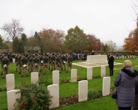 Remembrance at Harrogate (Stonefall) Cemetery, Commonwealth War Graves 2023