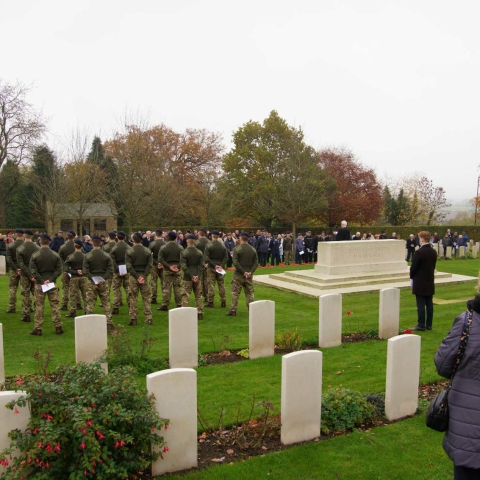 Remembrance at Harrogate (Stonefall) Cemetery, Commonwealth War Graves 2023
