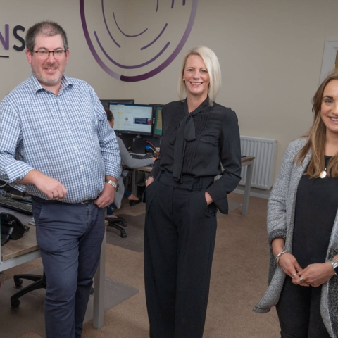James Ager, Robinsons Facilities Services , Lindsey McMenamin, FW Capital and Katie Searle, Robinsons Facilities Services