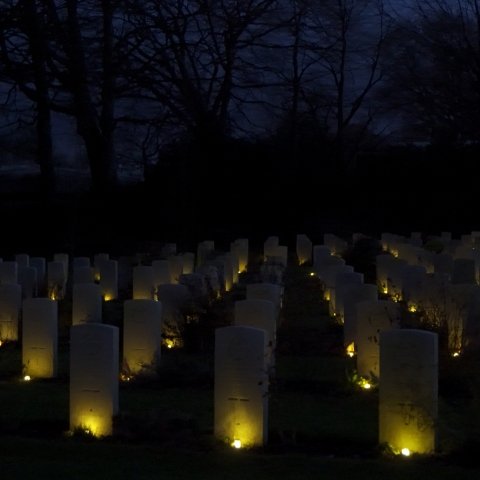 Candelit Christmas Remembrance at Stonefall Cemetery, Harrogate