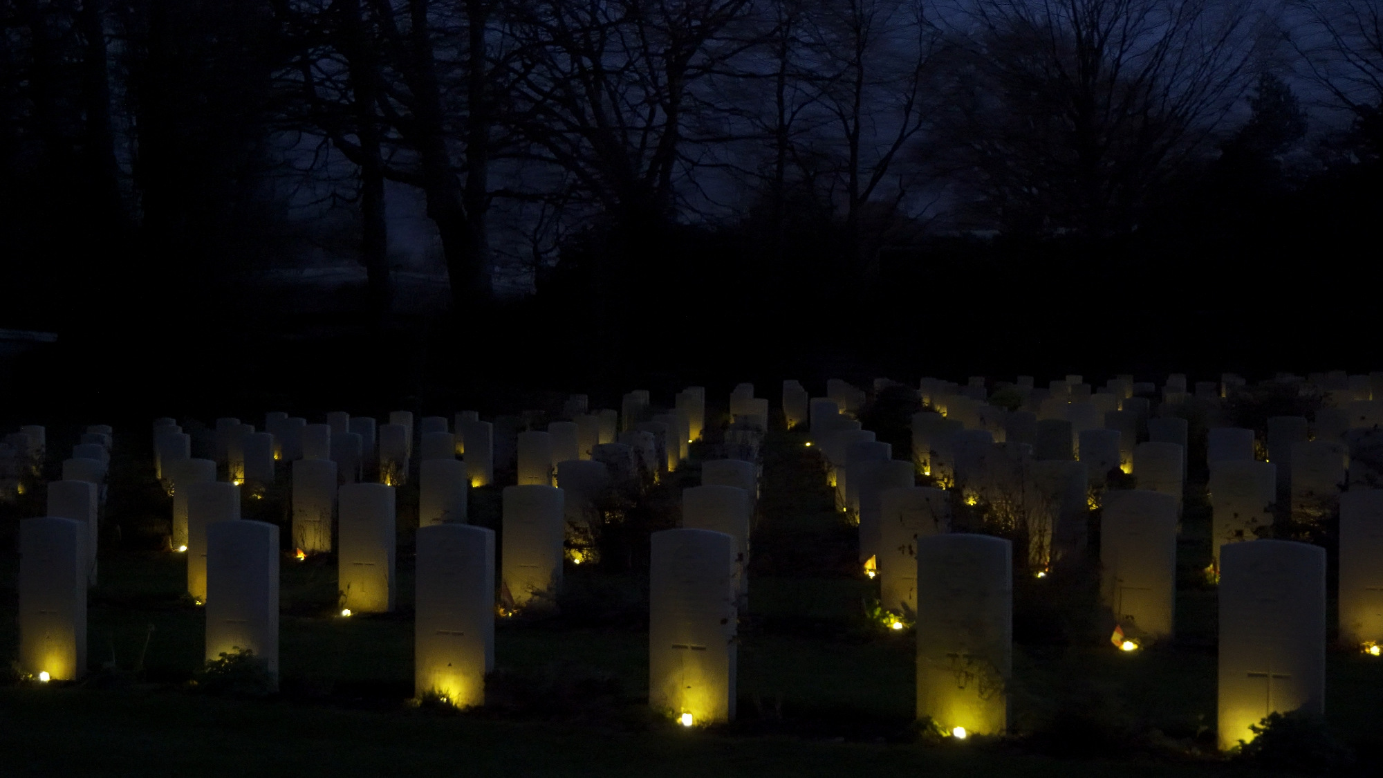 Candelit Christmas Remembrance at Stonefall Cemetery, Harrogate