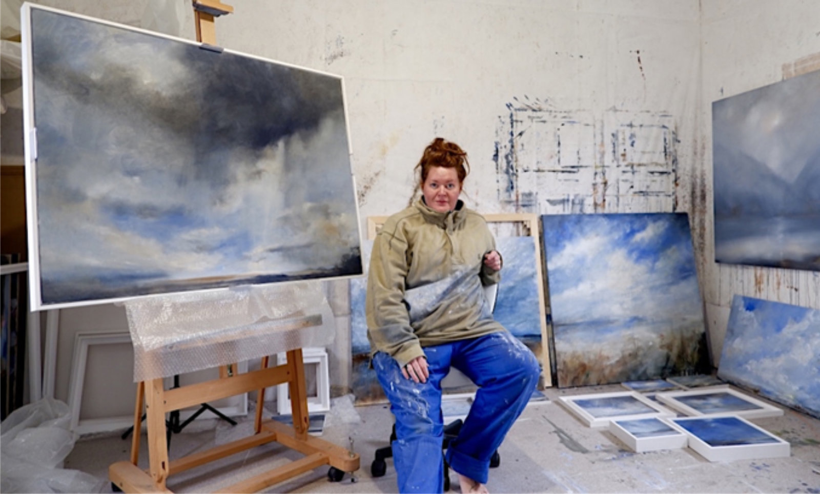 Artist Rebeca Styles at her studio in 2023