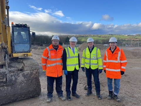 Andrew Jones MP visits Killinghall wastewater treatment works where Yorkshire Water is spending £19m to improve the river Nidd
