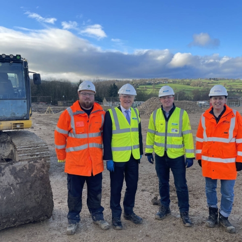 Andrew Jones MP visits Killinghall wastewater treatment works where Yorkshire Water is spending £19m to improve the river Nidd
