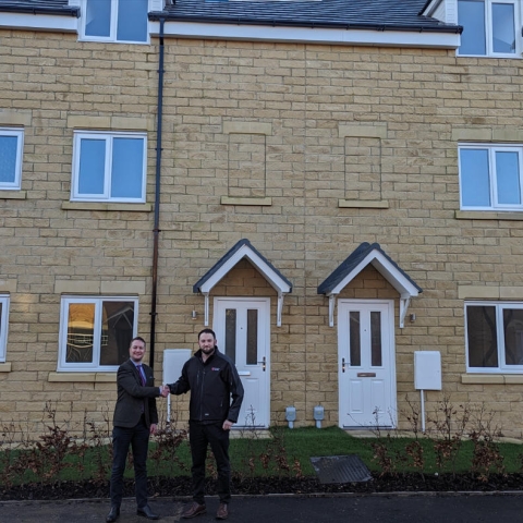 Joel Frank, Land Director Persimmon and Ed Blake Land Buyer Yorkshire Housing