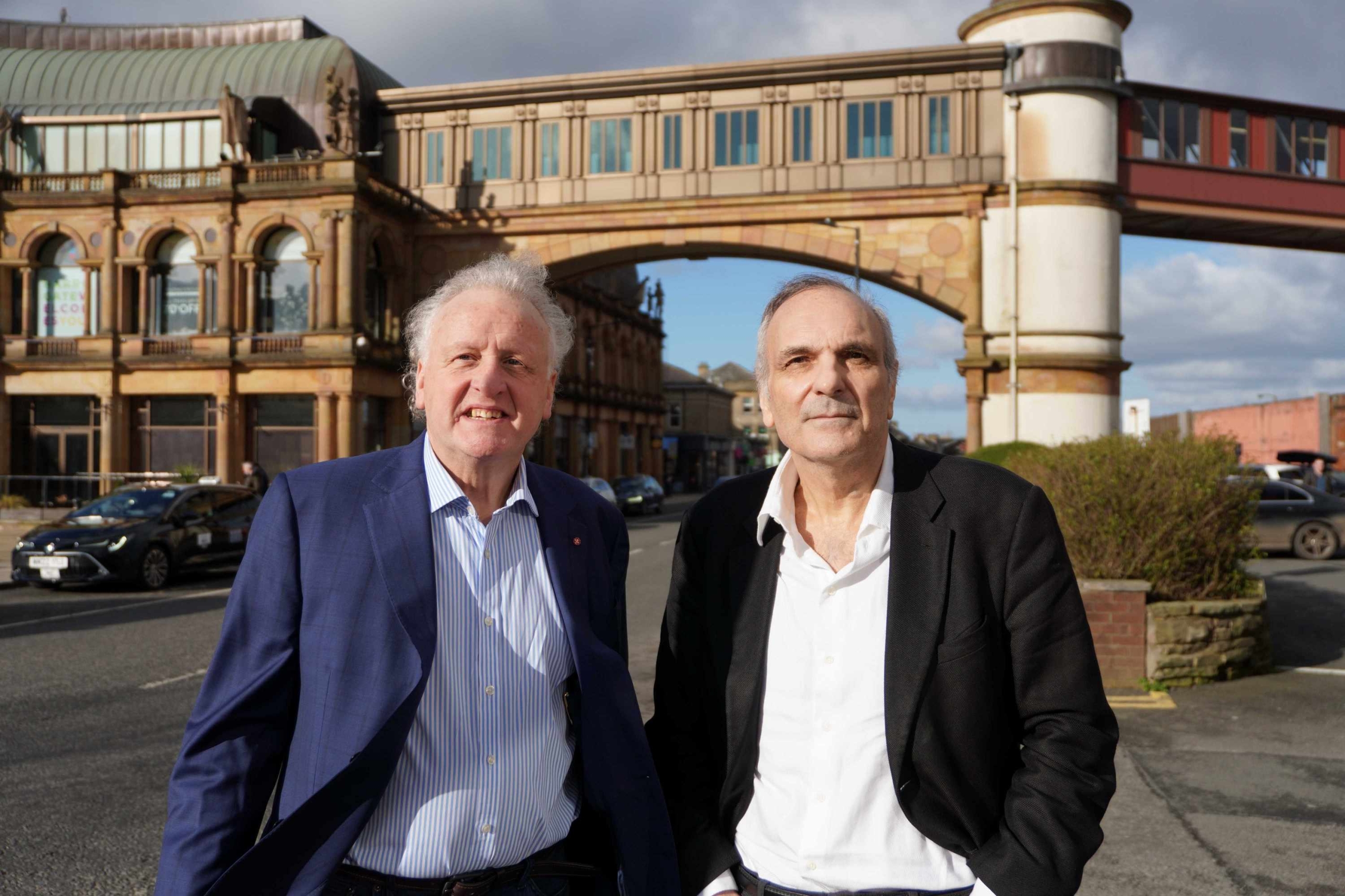 Keith Tordoff MBE, independent candidate for Mayor of York and North Yorkshire with Richard Brown, Reform UK candidate for Harrogate and Knaresborough