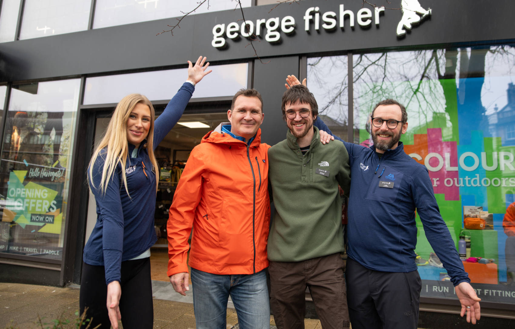 George Fisher: Lauren, Chris Tiso, Richard, Luke