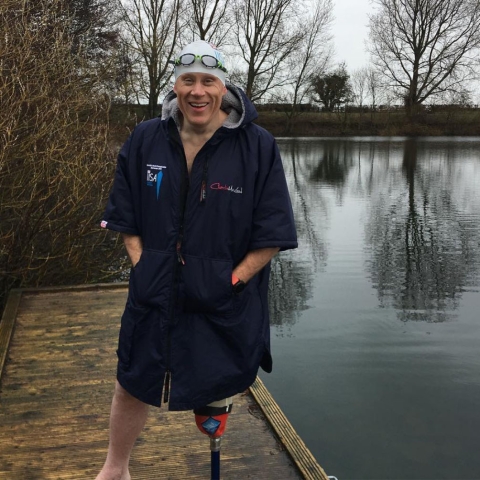 Jonty Warneken, trustee of Open Country and long-distance para swimmer