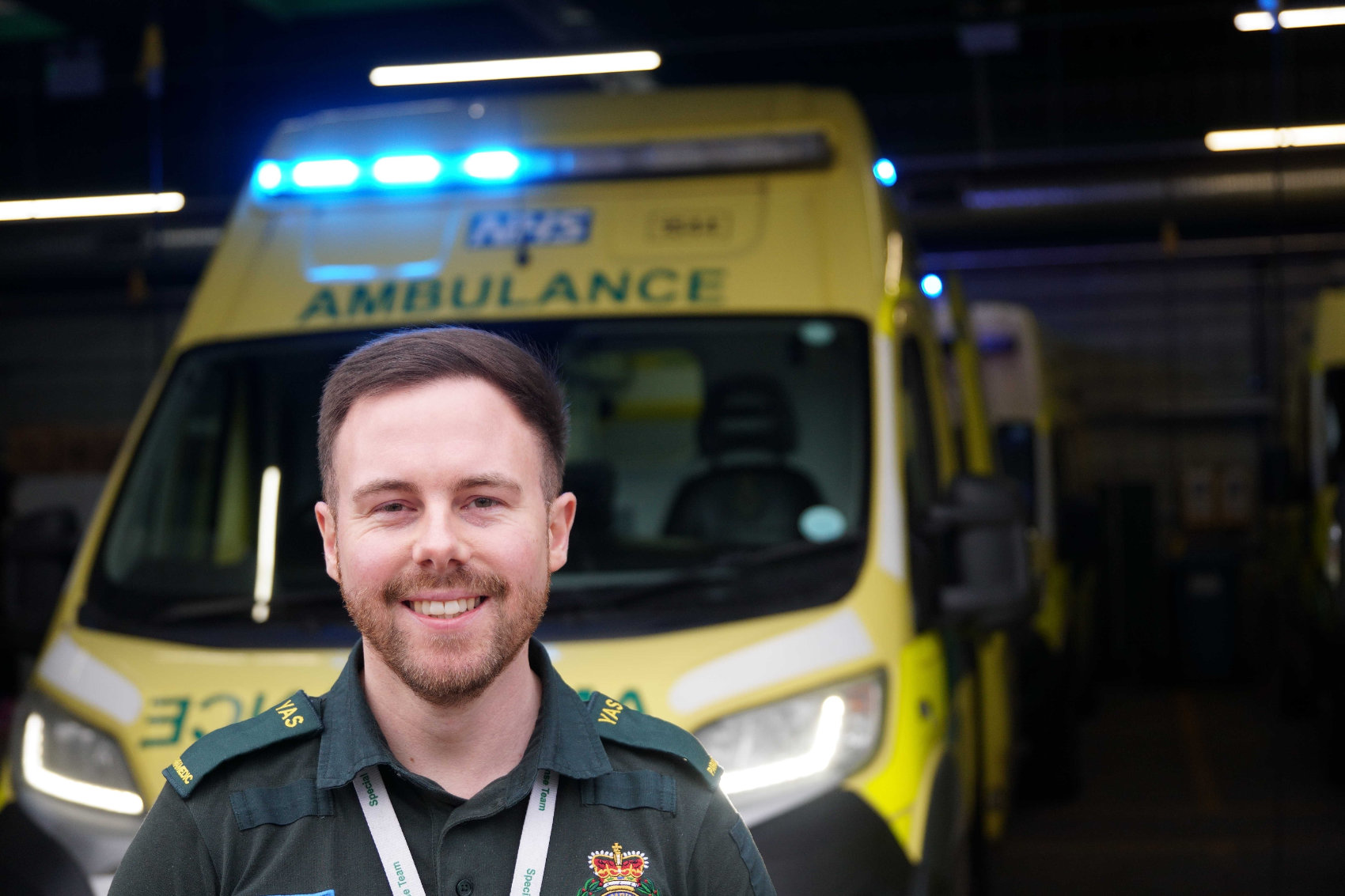 Sean Dooley, Paramedic for Yorkshire Ambulance Service, Harrogate Ambulance Station