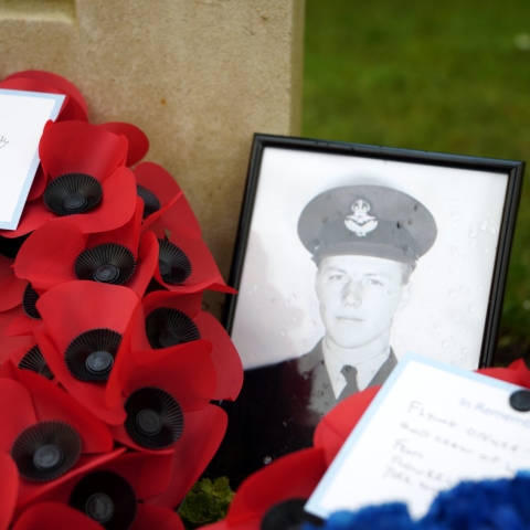Wreaths Honour Flying Officer Thomas Ferguson Wilson