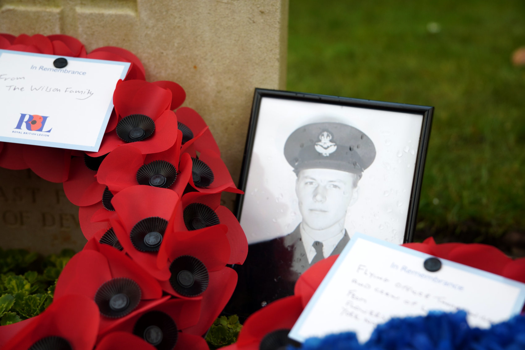 Wreaths Honour Flying Officer Thomas Ferguson Wilson