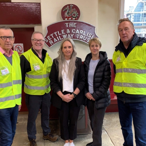 AFirst summer 2024 Appleby Railway Station shopper shuttle this weekend.
