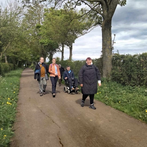 Members of Open Country enjoying an accessible wal