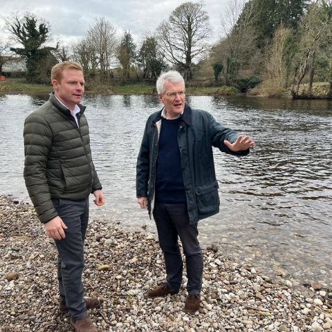 Robbie Moore, Defra Minister, and Andrew Jones