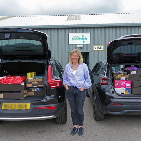 Jenny, the foodbank co-ordinator