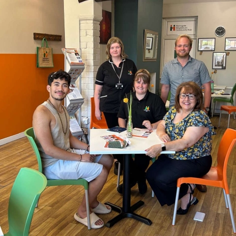 Harrogate Neighbours: left, Laura Croppinger, training co-ordinator and care support, Lynsey Robinson, registered manager, Jamie Ruther-Nicholson, business development manager, Sue Cawthray, CEO