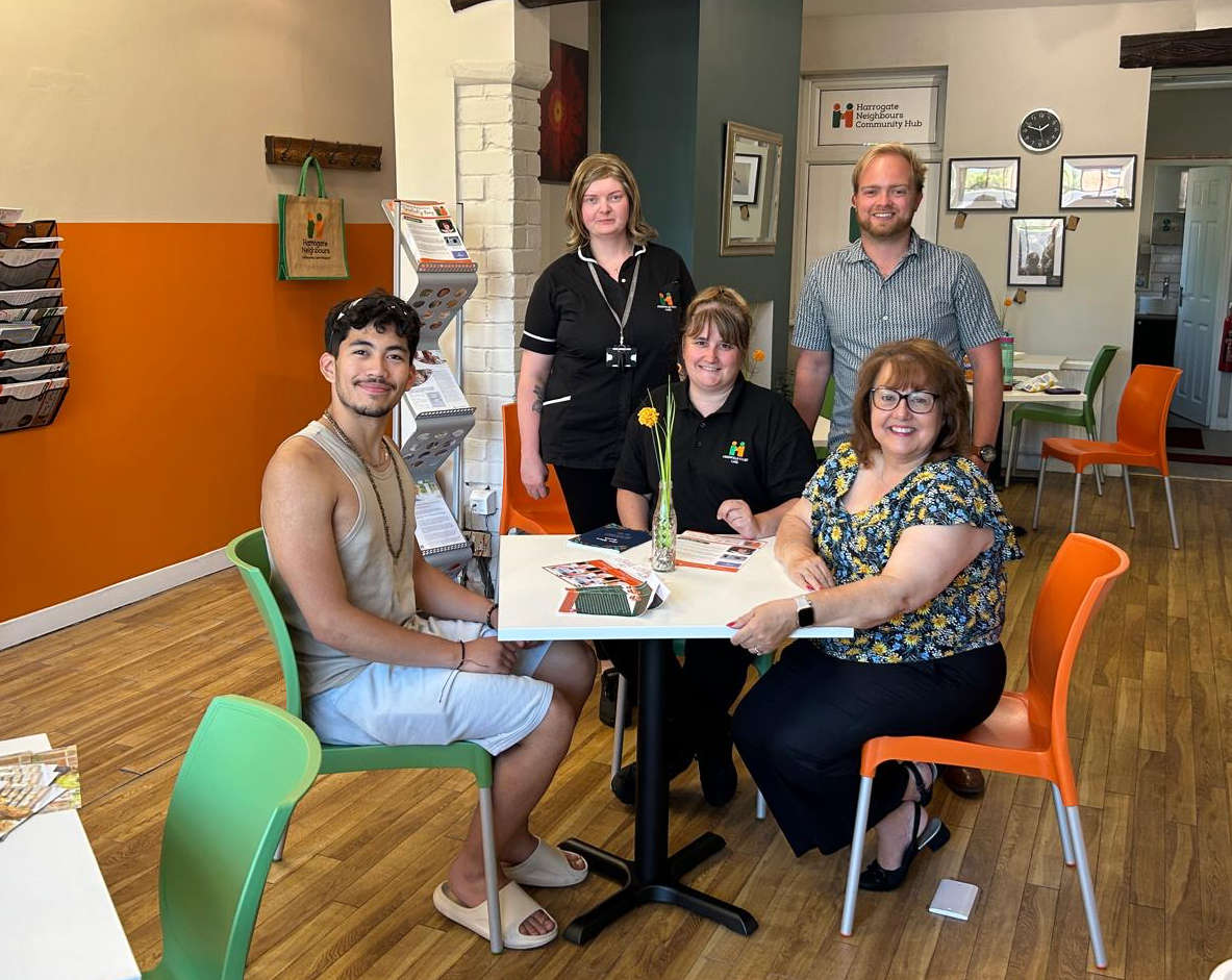 Harrogate Neighbours: left, Laura Croppinger, training co-ordinator and care support, Lynsey Robinson, registered manager, Jamie Ruther-Nicholson, business development manager, Sue Cawthray, CEO