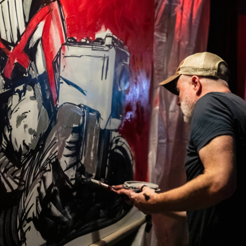 Live painting session with Jock - Thought Bubble 2022