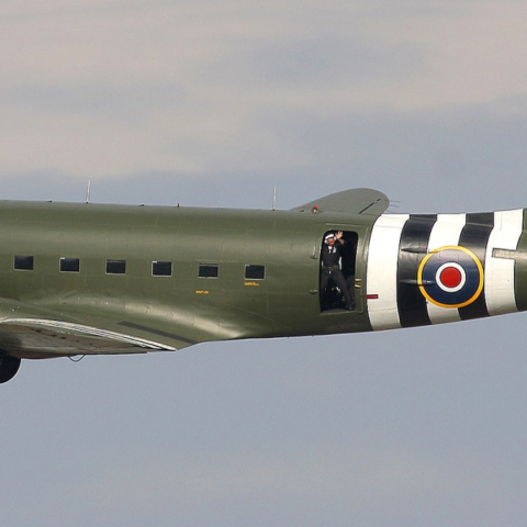 The BBMF Dakota which will fly over Tractor Fest, being staged at Newby Hall on 7-8 June