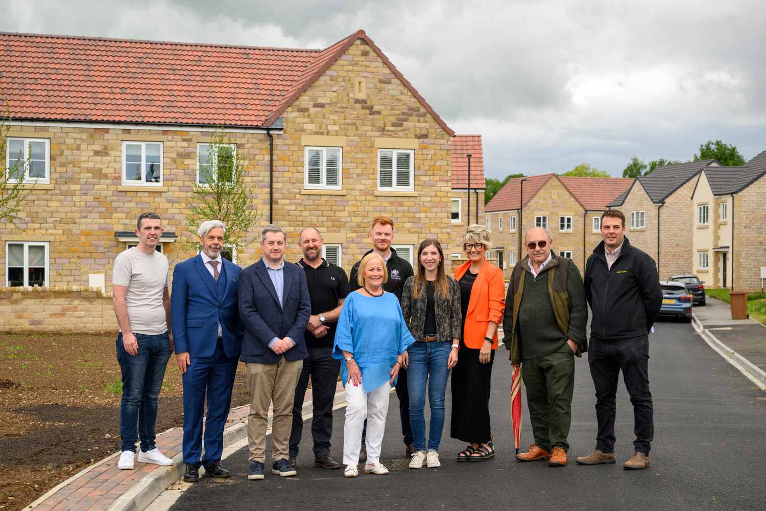 Yorkshire Housing colleagues, contractors, councillors, and residents gathered to celebrate the development’s completion