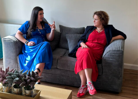 York and North Yorkshire Deputy Mayor, Jo Coles and Faye Sunter, Director of Development at Changing Lives at the new Women’s Accommodation in York