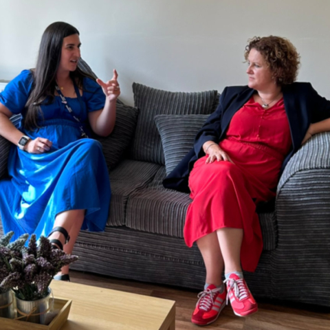 York and North Yorkshire Deputy Mayor, Jo Coles and Faye Sunter, Director of Development at Changing Lives at the new Women’s Accommodation in York
