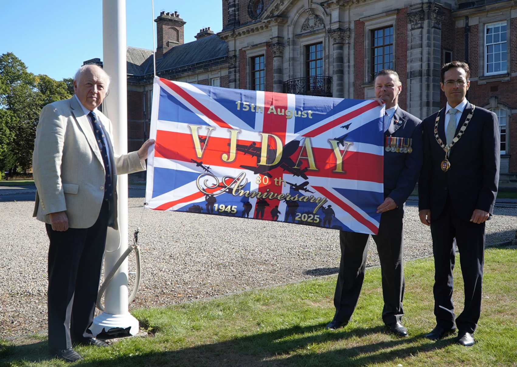 Yorkshire Council’s leader, Cllr Carl Les, the Armed Forces Champion, Cllr Kevin Foster, and the authority’s chairman, Cllr George Jabbour