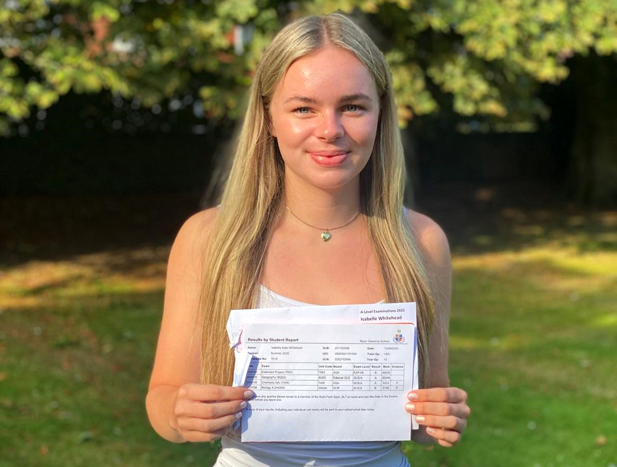 Student Isabelle Whitehead secured a place at the University of Liverpool to study medicine after being inspired by the doctors and nurses who looked after her disabled brother. The 18-year-old achieved A grades in chemistry and geography and a B in biology.