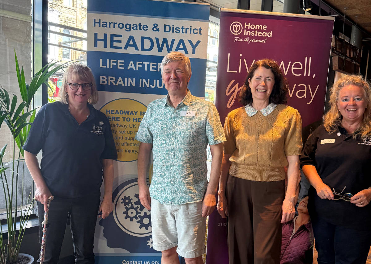 Left to right Angela (Headway), Jeff (Headway), Sheena Van Parys and Cathy (Headway)