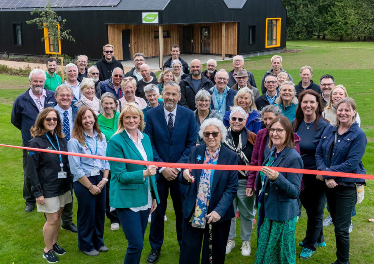 Civic dignitaries, staff and special guests, including Mrs Margaret Mosley (centre) gathered at Bewerley Park in the Nidderdale National Landscape to celebrate 60 years of outdoor learning excellence and mark the unveiling of the facility’s new 84-bed accommodation block