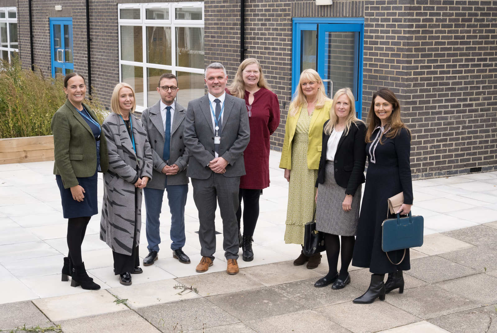 (from left) North Yorkshire Council’s assistant director for inclusion, Amanda Fielding, Emma Sullivan, from the Lighthouse Learning Trust, Jordan Ingram from the Department for Education, North Yorkshire Council’s head of SEND strategic planning resources Chris Reynolds, Joanne Finney from the Department for Education, (DfE), Cllr Annabel Wilkinson, Katherine Atkinson and Katie Parlett from the Lighthouse Learning Trust.