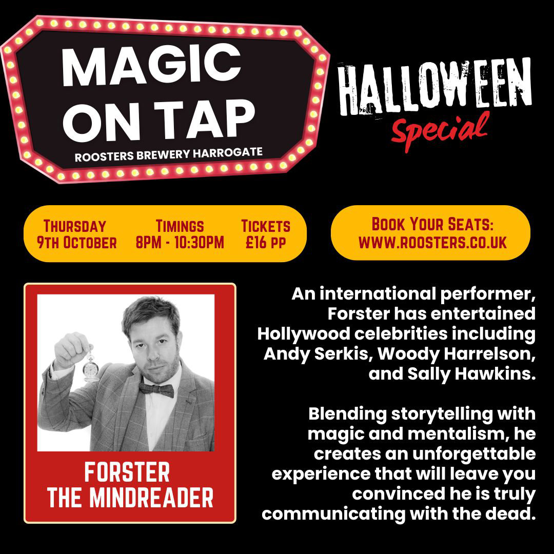 Magic on Tap Returns with a Halloween Special at Roosters Brewery, Harrogate