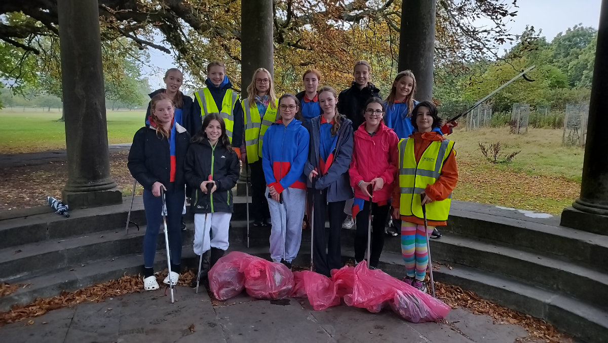 guides litter pick harrogate
