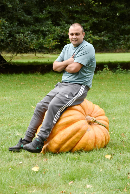 Michael Wilson from Peterlee won heaviest pumpkin for his epic entry, weighing in at an incredible 149.45kg